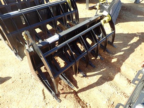 heavy duty skid steer root rake|root rake for skid loader.